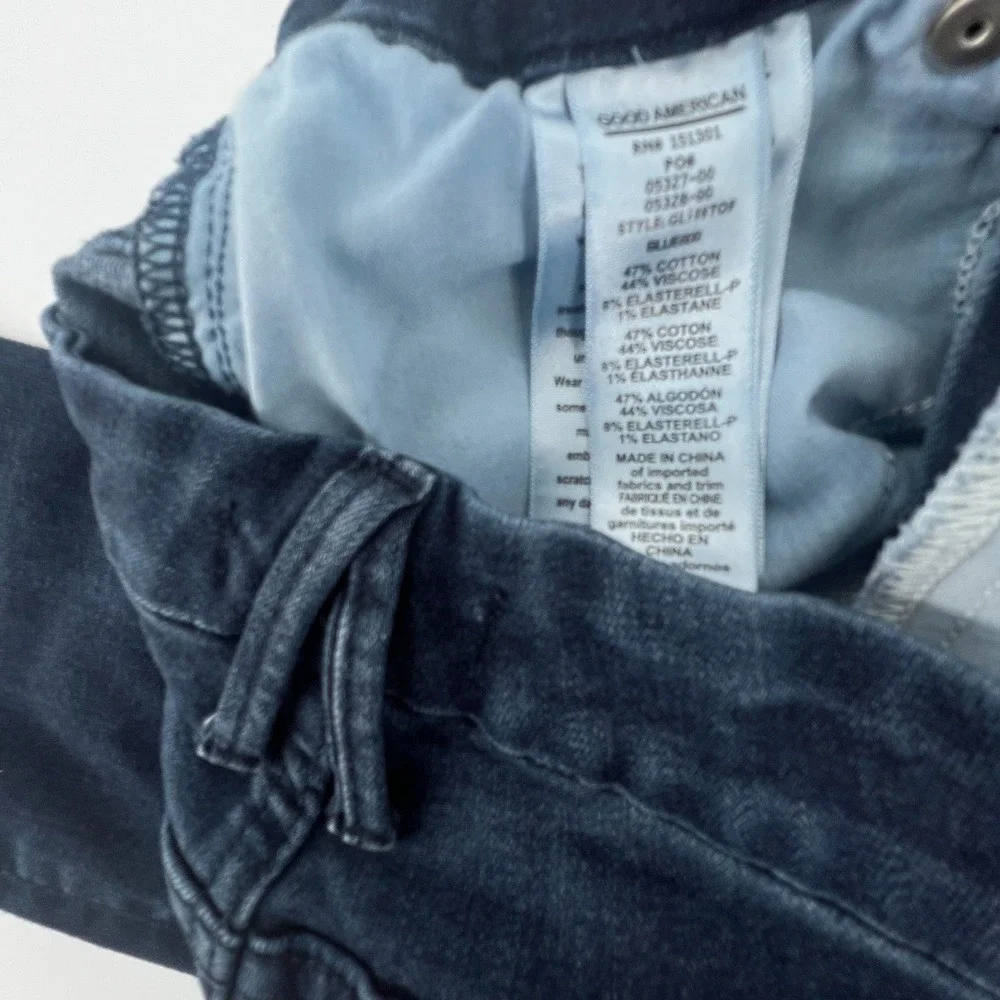 Good American Good Legs Skinny Jeans Women 6 28 Blue Mid Rise‎ Stretch